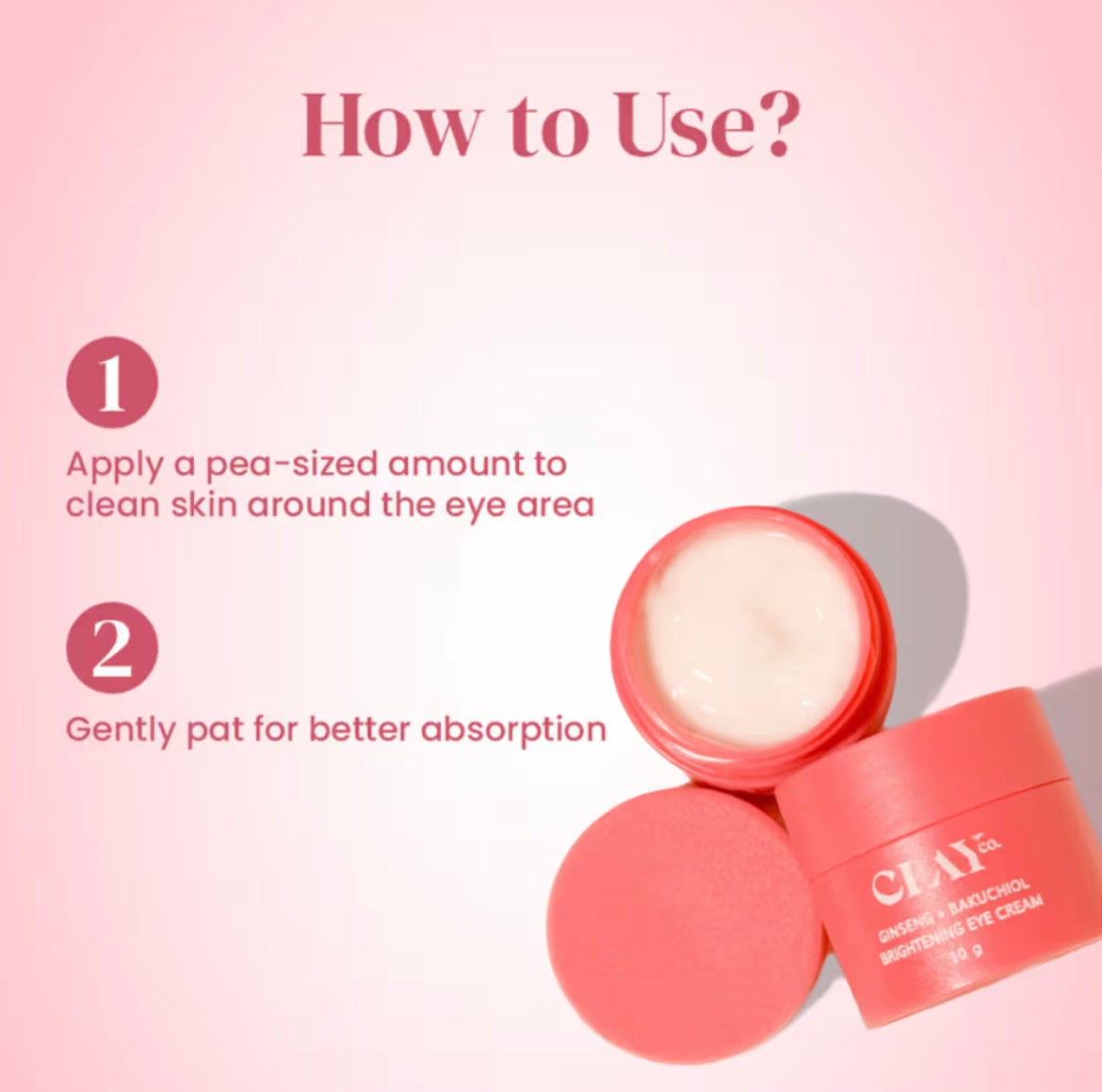 Clay Ginseng & Bakuchiol Brightening Eye Cream