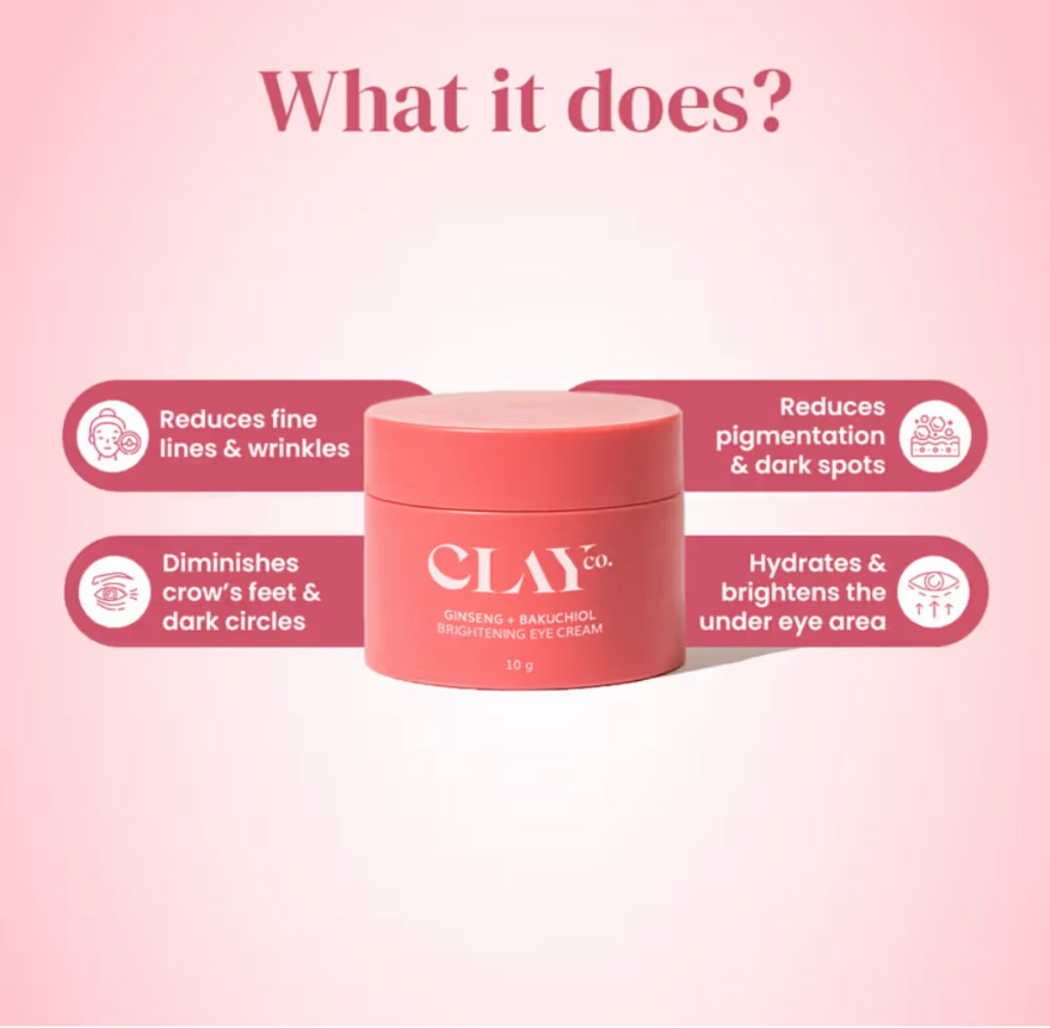 Clay Ginseng & Bakuchiol Brightening Eye Cream